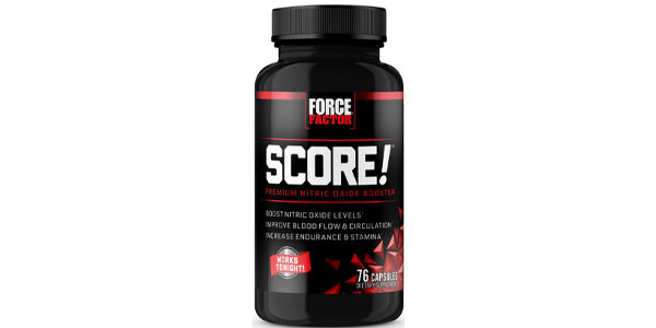 Force Factor Score Review – Male Vitality Supplement Bottle Image