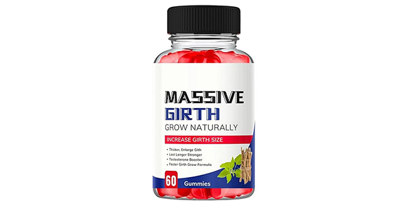 Massive Girth Gummies Review – Bottle Image for Size Support