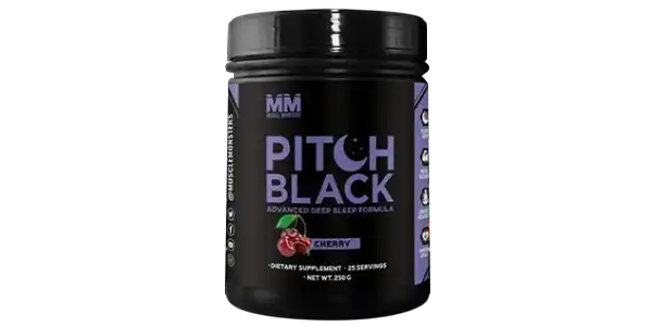 Muscle Monsters Pitch Black Sleep Supplement Review – Product Bottle Image
