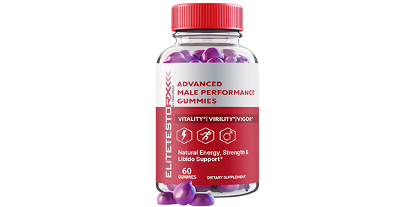 Elite Testo Rx Male Enhancement Gummies Review – Bottle Image for Stamina & Energy Support