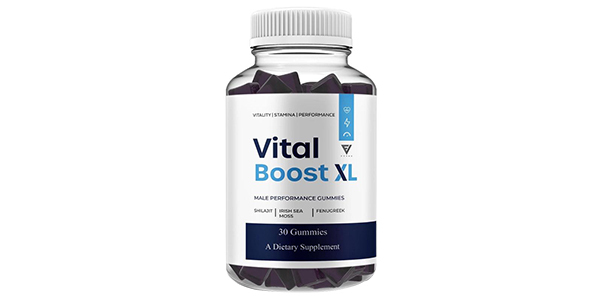 Vital Boost XL Gummies Review – Male Vitality & Performance Supplement Bottle